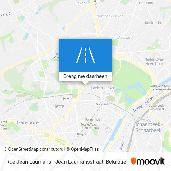 Rue Jean Laumans - Jean Laumansstraat kaart