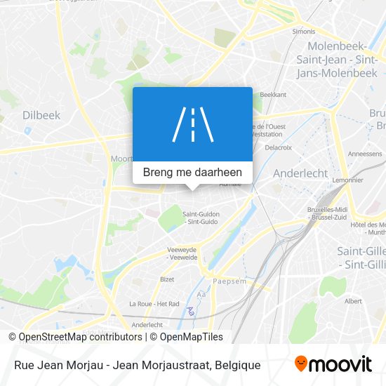 Rue Jean Morjau - Jean Morjaustraat kaart