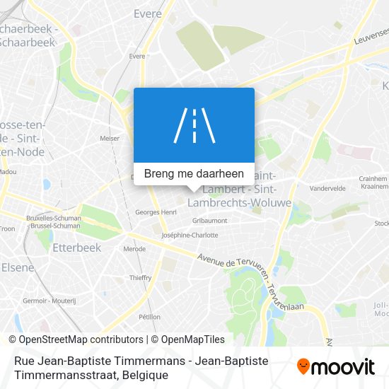 Rue Jean-Baptiste Timmermans - Jean-Baptiste Timmermansstraat kaart