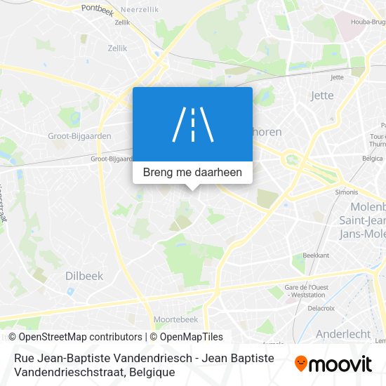 Rue Jean-Baptiste Vandendriesch - Jean Baptiste Vandendrieschstraat kaart