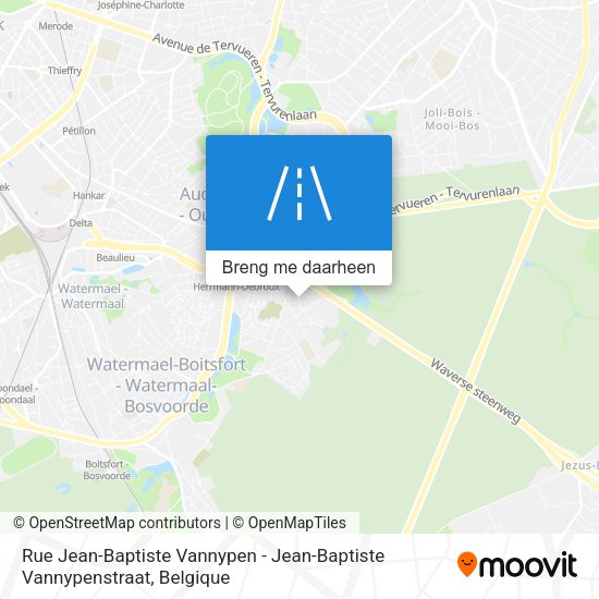 Rue Jean-Baptiste Vannypen - Jean-Baptiste Vannypenstraat kaart