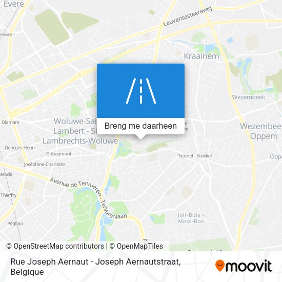 Rue Joseph Aernaut - Joseph Aernautstraat kaart