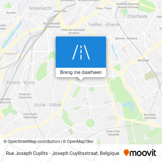 Rue Joseph Cuylits - Joseph Cuylitsstraat kaart