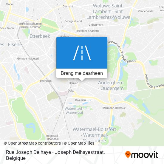 Rue Joseph Delhaye - Joseph Delhayestraat kaart