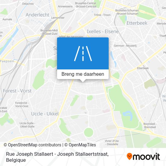 Rue Joseph Stallaert - Joseph Stallaertstraat kaart