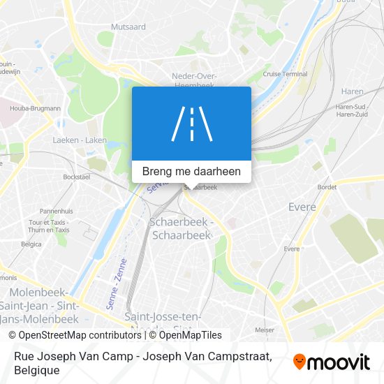 Rue Joseph Van Camp - Joseph Van Campstraat kaart