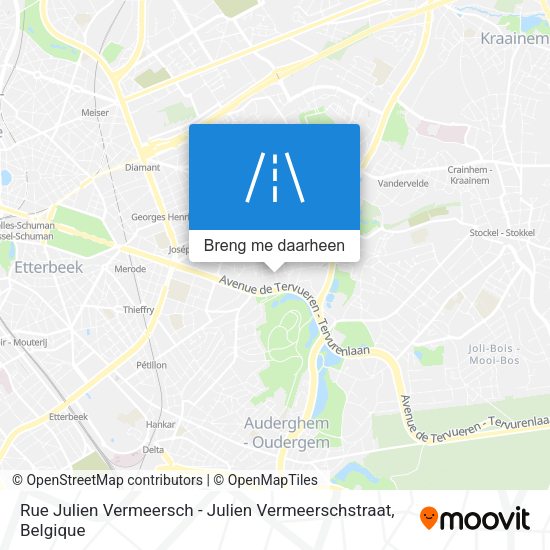 Rue Julien Vermeersch - Julien Vermeerschstraat kaart
