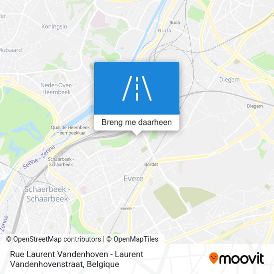 Rue Laurent Vandenhoven - Laurent Vandenhovenstraat kaart
