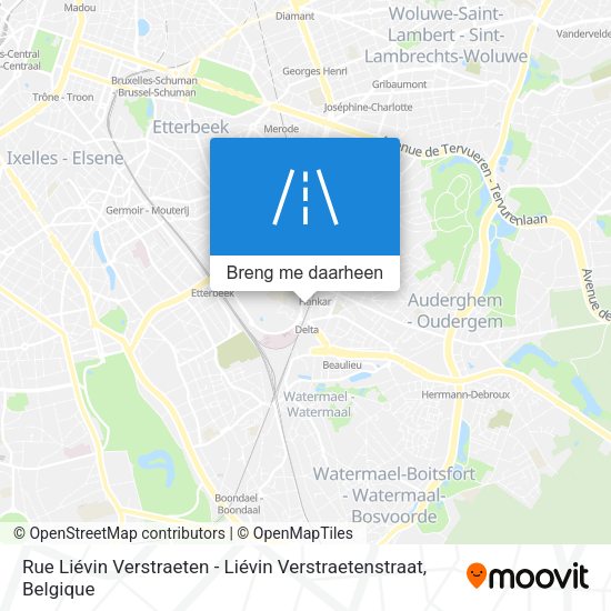 Rue Liévin Verstraeten - Liévin Verstraetenstraat kaart