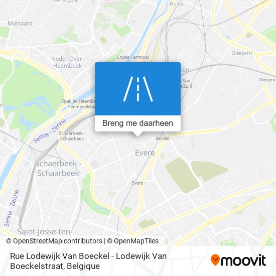 Rue Lodewijk Van Boeckel - Lodewijk Van Boeckelstraat kaart