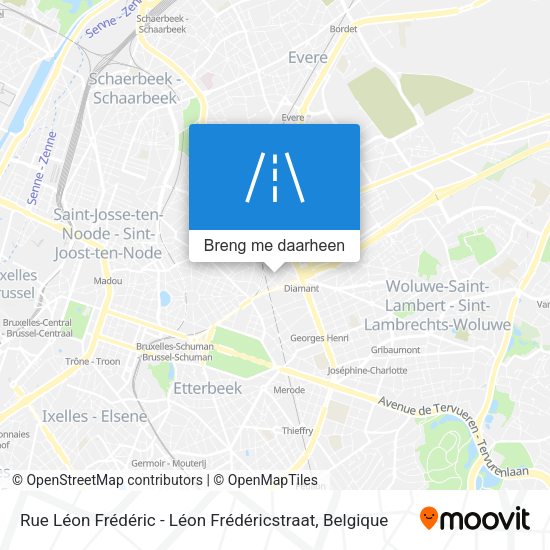 Rue Léon Frédéric - Léon Frédéricstraat kaart