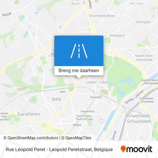 Rue Léopold Peret - Leopold Peretstraat kaart