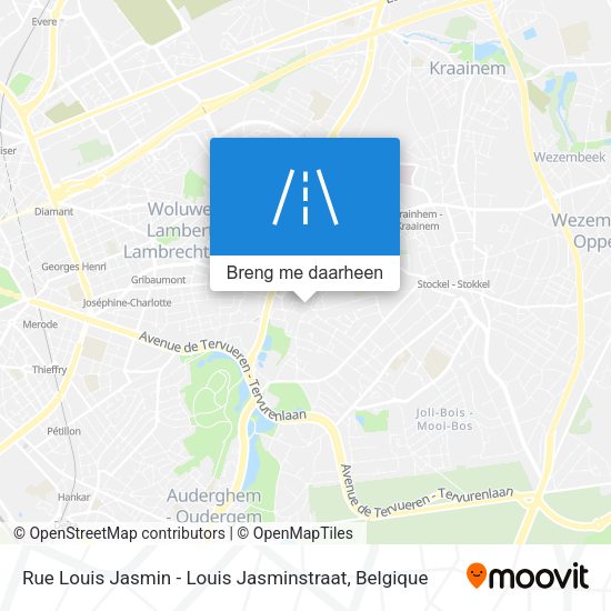 Rue Louis Jasmin - Louis Jasminstraat kaart