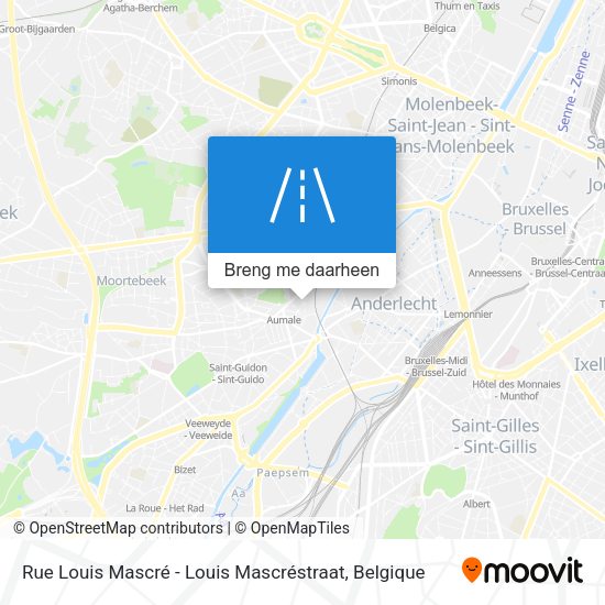 Rue Louis Mascré - Louis Mascréstraat kaart