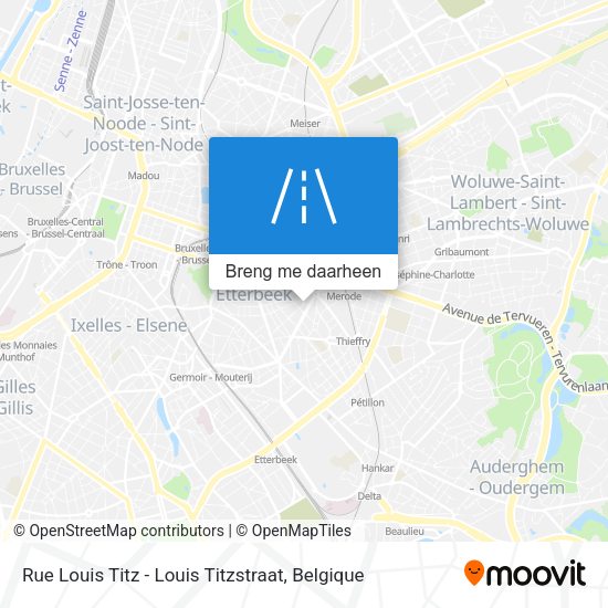 Rue Louis Titz - Louis Titzstraat kaart
