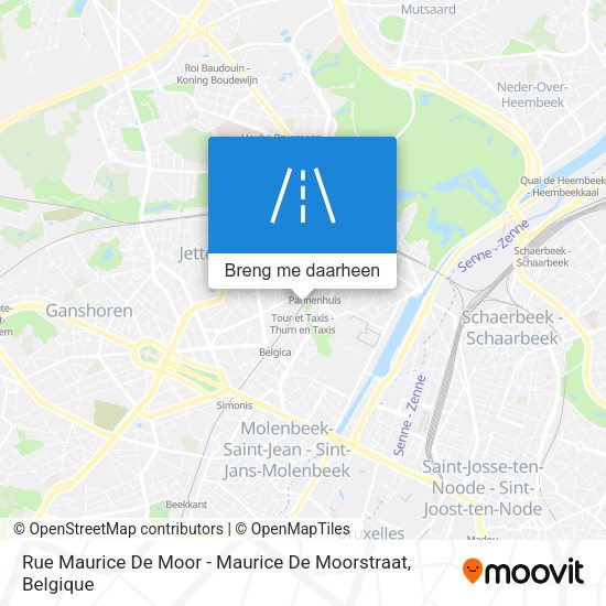 Rue Maurice De Moor - Maurice De Moorstraat kaart