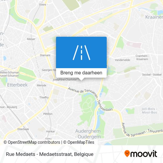 Rue Medaets - Medaetsstraat kaart