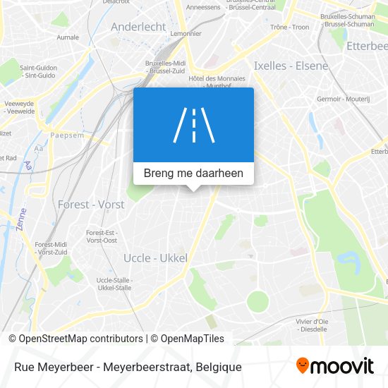Rue Meyerbeer - Meyerbeerstraat kaart