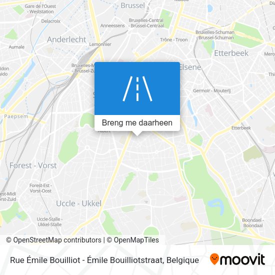 Rue Émile Bouilliot - Émile Bouilliotstraat kaart