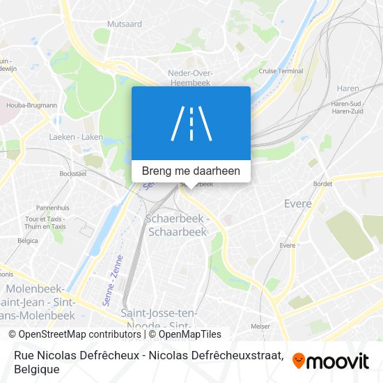 Rue Nicolas Defrêcheux - Nicolas Defrêcheuxstraat kaart