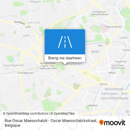 Rue Oscar Maesschalck - Oscar Maesschalckstraat kaart