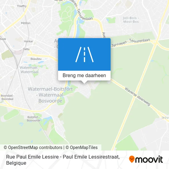 Rue Paul Emile Lessire - Paul Emile Lessirestraat kaart