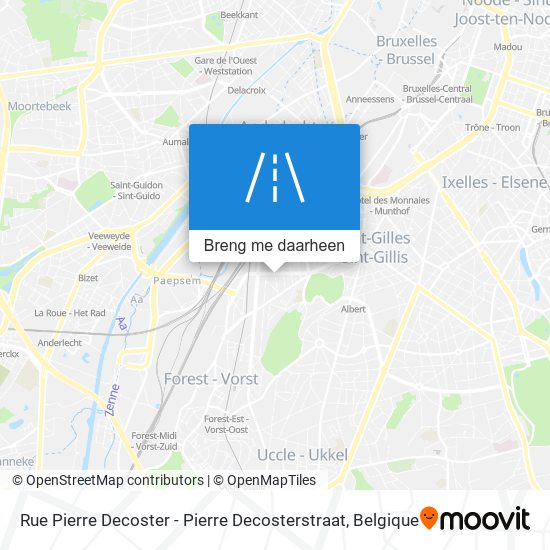 Rue Pierre Decoster - Pierre Decosterstraat kaart
