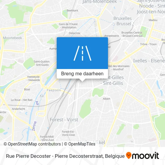 Rue Pierre Decoster - Pierre Decosterstraat kaart
