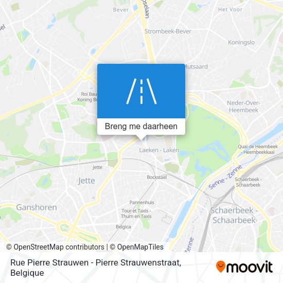 Rue Pierre Strauwen - Pierre Strauwenstraat kaart