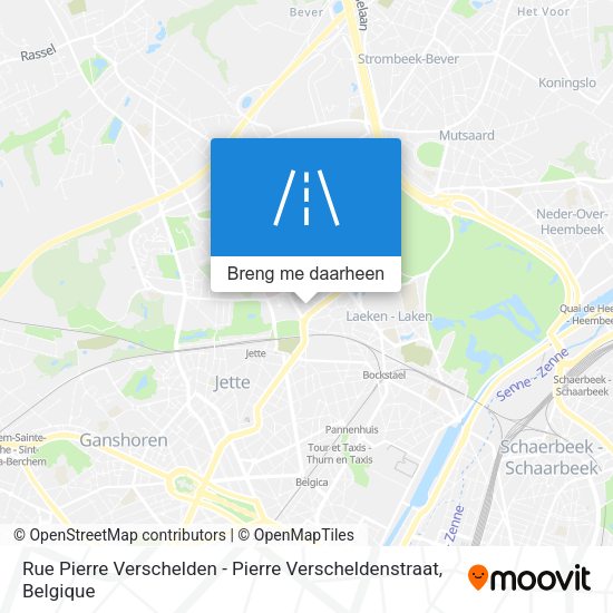 Rue Pierre Verschelden - Pierre Verscheldenstraat kaart