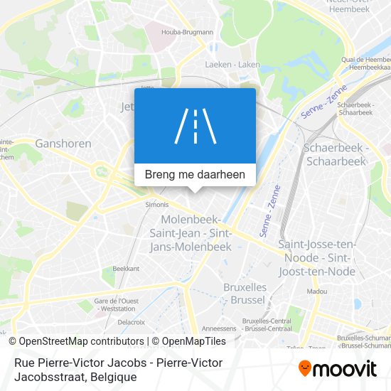 Rue Pierre-Victor Jacobs - Pierre-Victor Jacobsstraat kaart