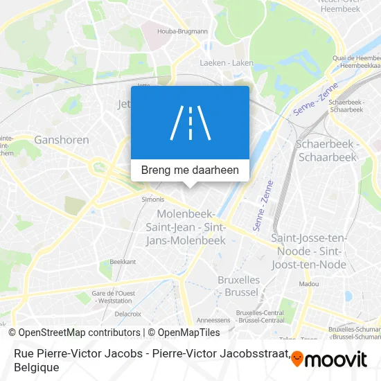 Rue Pierre-Victor Jacobs - Pierre-Victor Jacobsstraat kaart