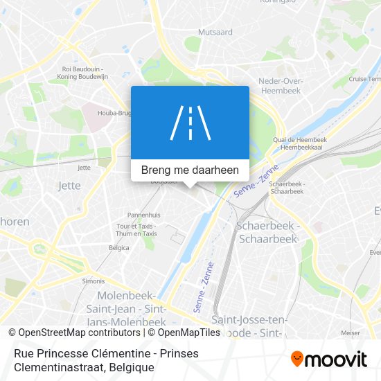 Rue Princesse Clémentine - Prinses Clementinastraat kaart
