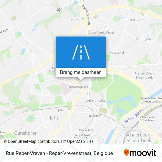 Rue Reper-Vreven - Reper-Vrevenstraat kaart