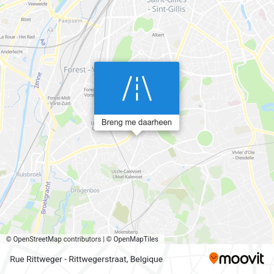 Rue Rittweger - Rittwegerstraat kaart