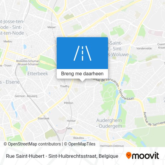 Rue Saint-Hubert - Sint-Huibrechtsstraat kaart
