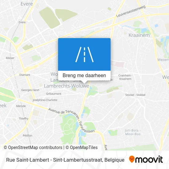 Rue Saint-Lambert - Sint-Lambertusstraat kaart