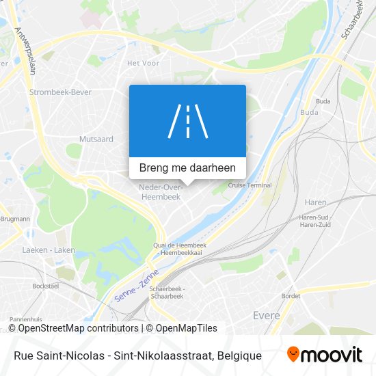 Rue Saint-Nicolas - Sint-Nikolaasstraat kaart