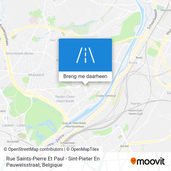 Rue Saints-Pierre Et Paul - Sint-Pieter En Pauwelsstraat kaart