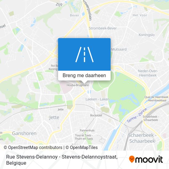 Rue Stevens-Delannoy - Stevens-Delannoystraat kaart