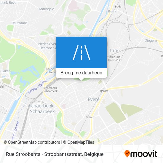 Rue Stroobants - Stroobantsstraat kaart