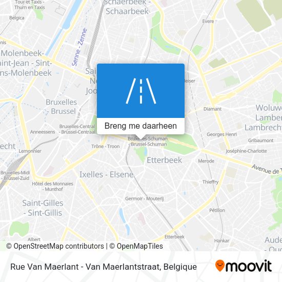 Rue Van Maerlant - Van Maerlantstraat kaart