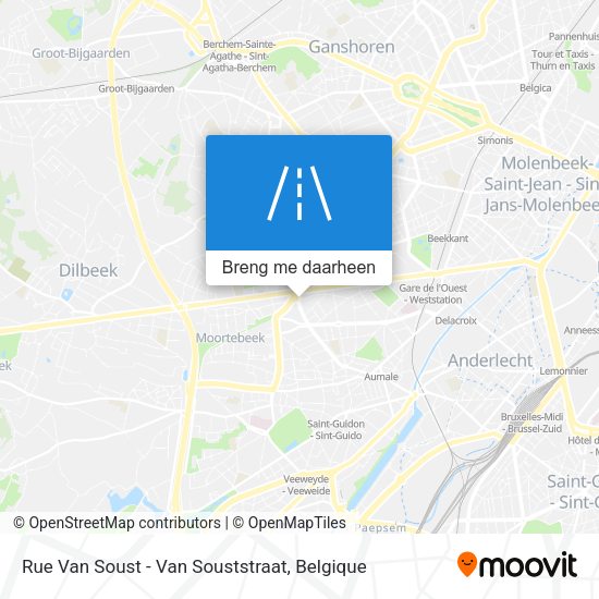Rue Van Soust - Van Souststraat kaart