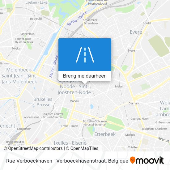 Rue Verboeckhaven - Verboeckhavenstraat kaart