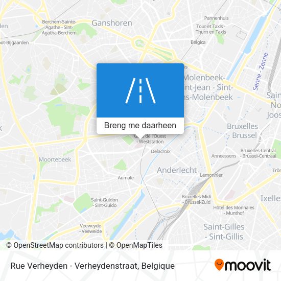 Rue Verheyden - Verheydenstraat kaart