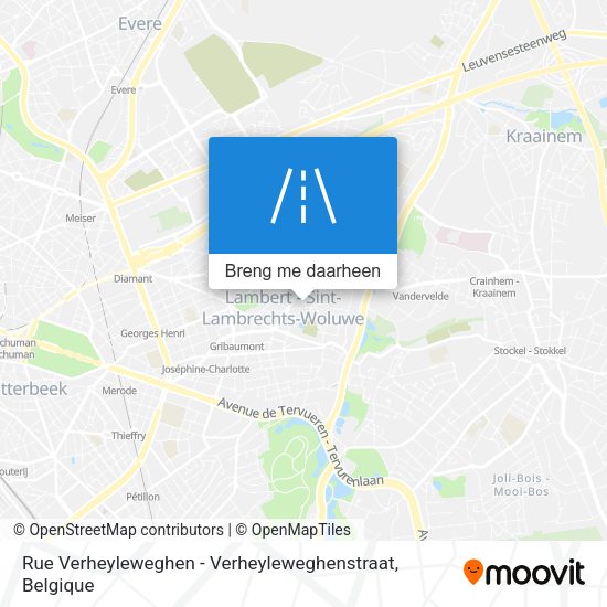 Rue Verheyleweghen - Verheyleweghenstraat kaart