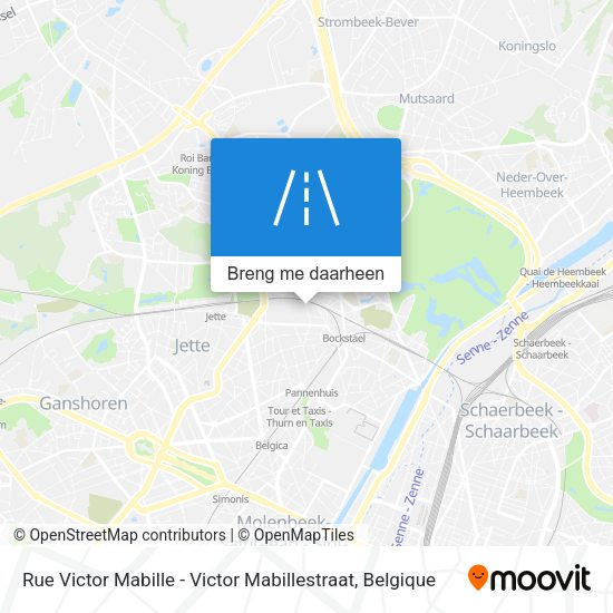 Rue Victor Mabille - Victor Mabillestraat kaart