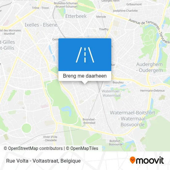 Rue Volta - Voltastraat kaart