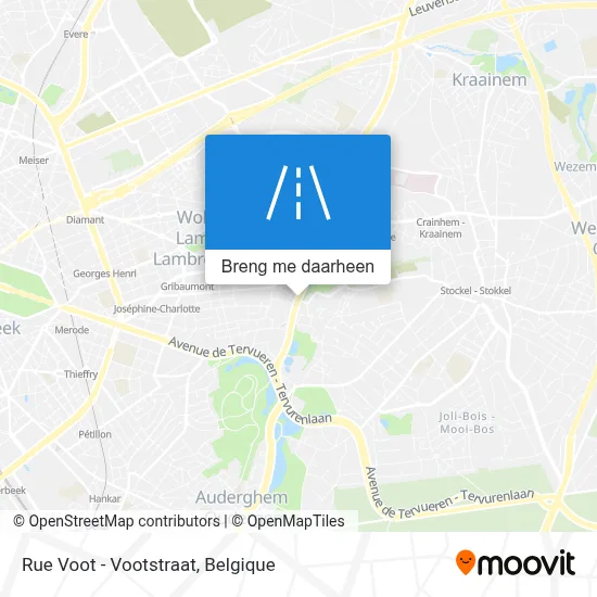 Rue Voot - Vootstraat kaart