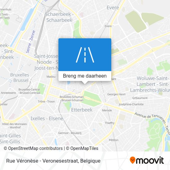 Rue Véronèse - Veronesestraat kaart